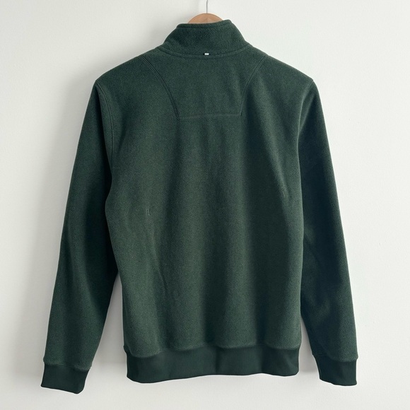 Kit and Ace Water Resistant Fleece Zip Pullover in Whisper Forest Green - Picture 7 of 11